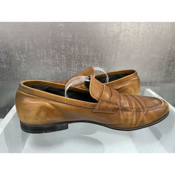 To Boot New York Adam Derrick Brown Leather Loafers Shoes Men\'s Sz 10.5 (Z13) main image 6